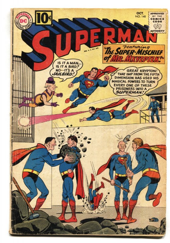 Superman #148 - 1961 - DC - VG- - Comic Book (DC Comics, 1961), raw comic book in VG- condition — front cover