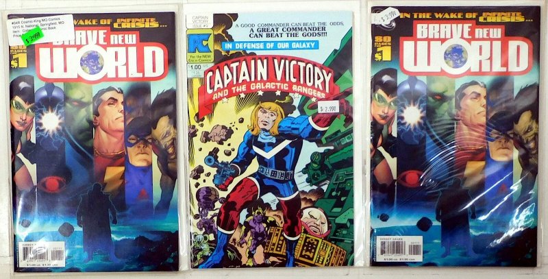 Mixed Lot 3 #DCU: Brave New World 1 x2, Captain Victory 9 2006 DC Comics (DC Comics, 2006), raw, ungraded comic book — front cover