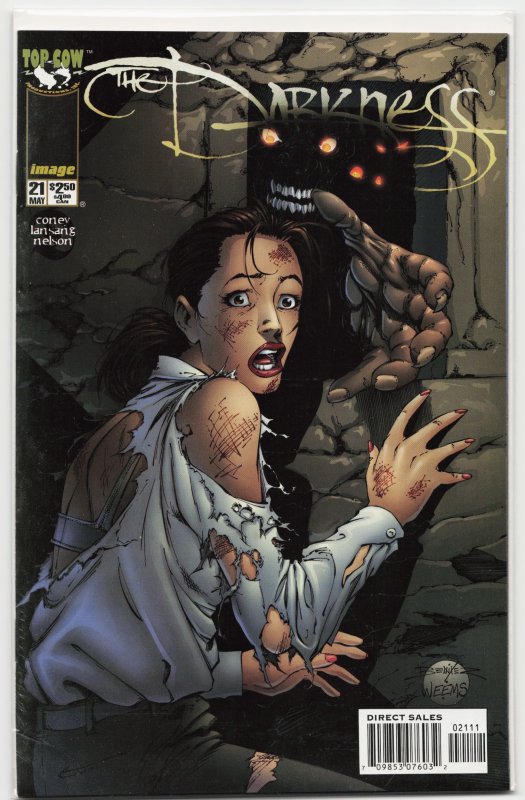 The Darkness #21 (Top Cow, 1999), raw, ungraded comic book — front cover