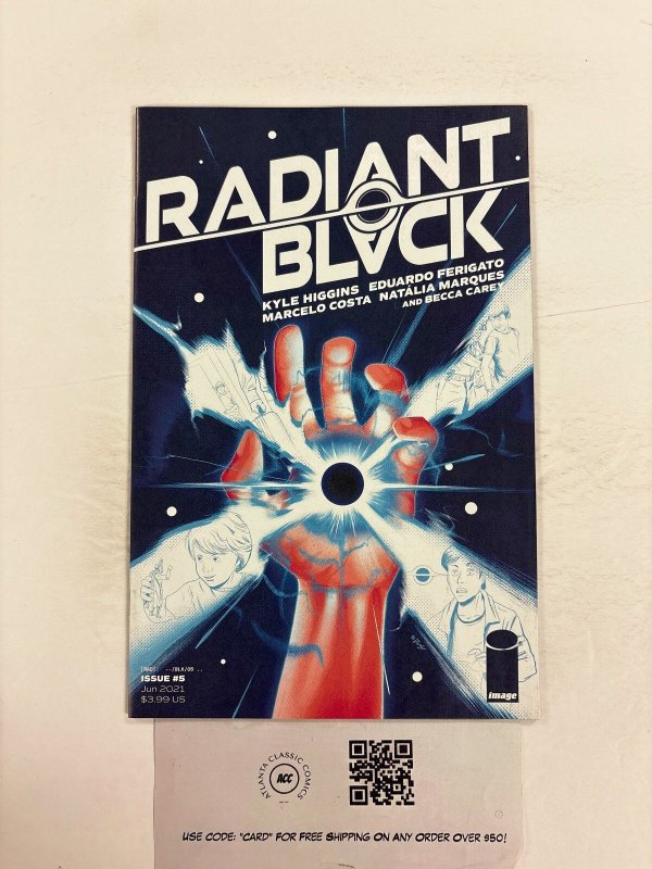 Radiant Black #5, raw comic book in NM condition — front cover
