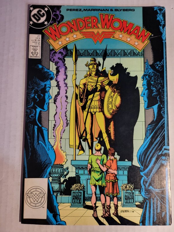 Wonder Woman #27 (DC Comics, 1989), raw, ungraded comic book — front cover