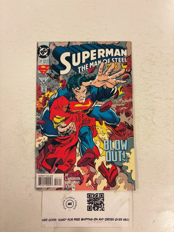 Superman Man of Steel #27 (DC Comics, 1993), raw comic book in NM condition — front cover