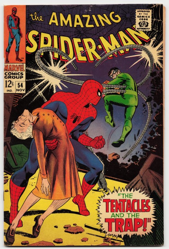 The Amazing Spider-Man #54 (Marvel Comics, 1967), raw, ungraded comic book — front cover
