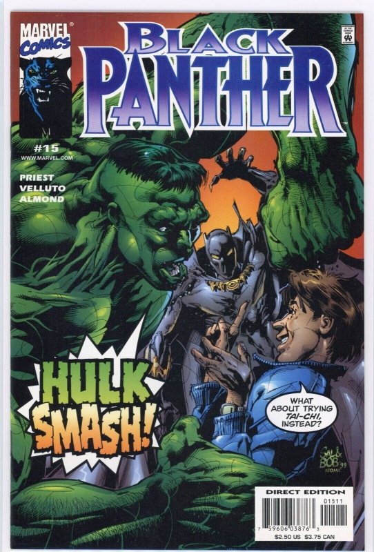 Black Panther #15 (Marvel Comics, 2000), raw comic book in NM 9.4 condition — front cover