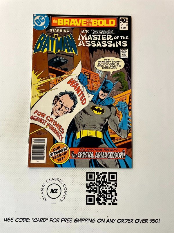 Brave & the Bold #159 (DC Comics, 1980), raw comic book in NM condition — front cover