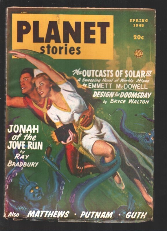 Planet Stories Vol. 3 #10 (1948), raw, ungraded comic book — front cover