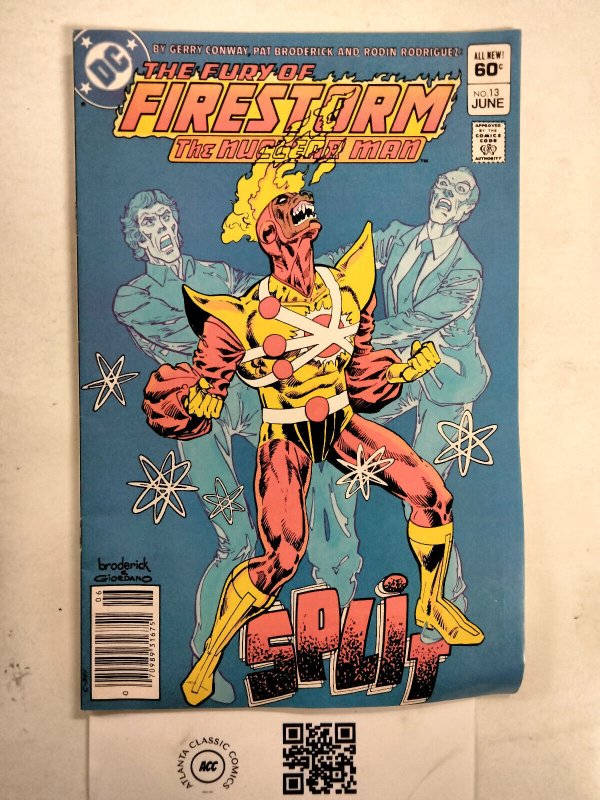 Firestorm the Nuclear Man #13 (DC Comics), raw comic book in VF condition — front cover