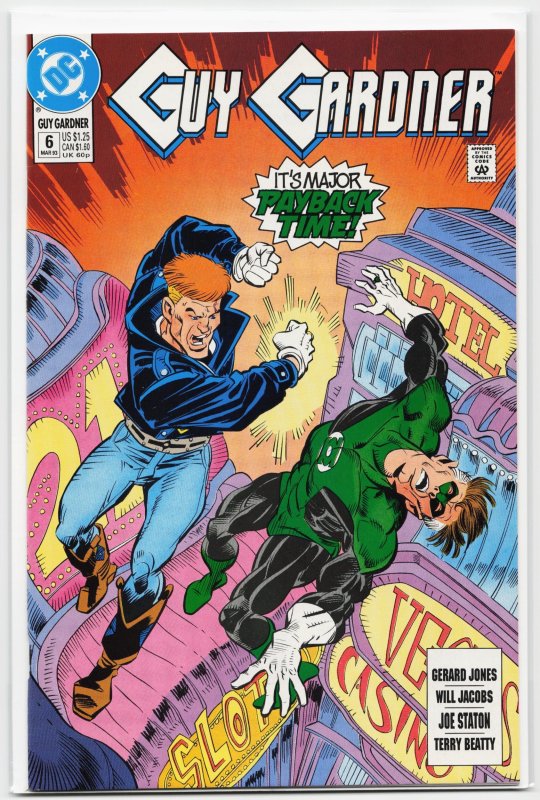 Guy Gardner #6 (1993), raw, ungraded comic book — front cover