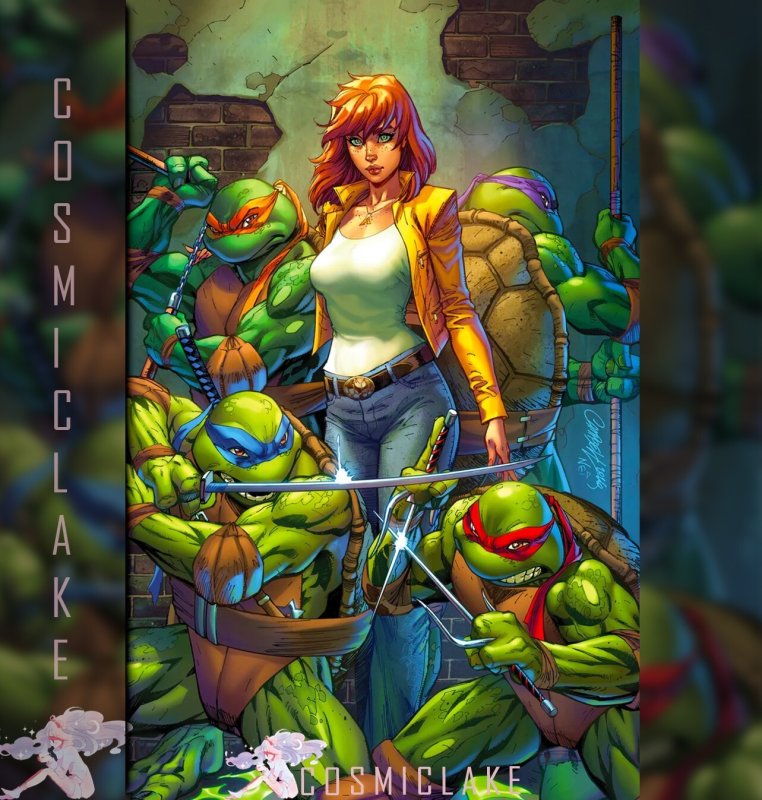 Teenage Mutant Ninja Turtles Campbell 1:200 Virgin Variant 300th Presale 7/22 ☆, raw, ungraded comic book — front cover