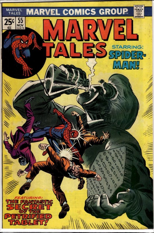 Marvel Tales #55 (Marvel Comics, 1974), raw, ungraded comic book — front cover