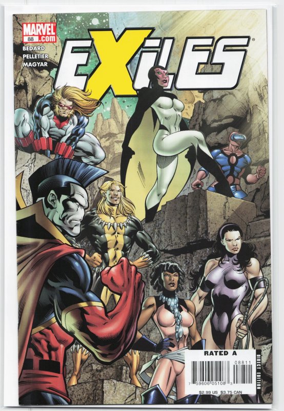 Exiles #88 (2007), raw, ungraded comic book — front cover
