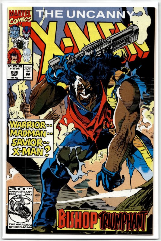 The Uncanny X-Men #288 (Marvel Comics, 1992), raw, ungraded comic book — front cover