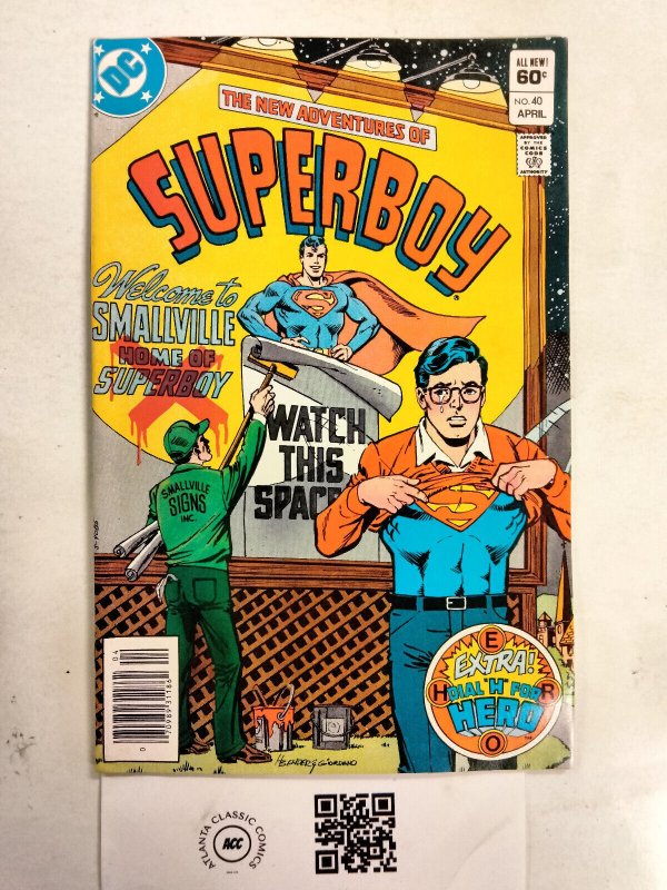 Superboy #40 (DC Comics), raw comic book in NM condition — front cover
