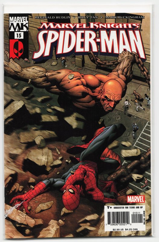 Marvel Knights Spider-Man #15 (Marvel Comics, 2005), raw, ungraded comic book — front cover