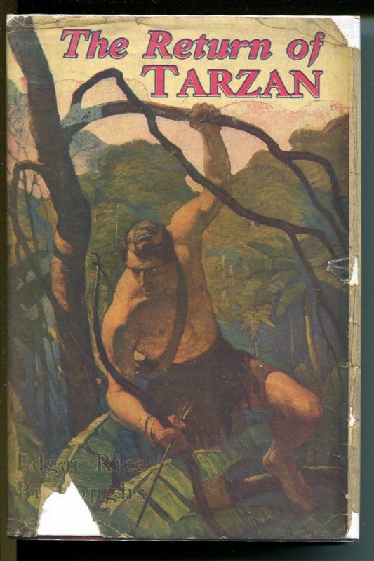 Return of Tarzan 1927-ERB-hardback with Dust Jacket-NC Wyeth-St John-VG (St. John Publications), raw comic book in VG condition — front cover