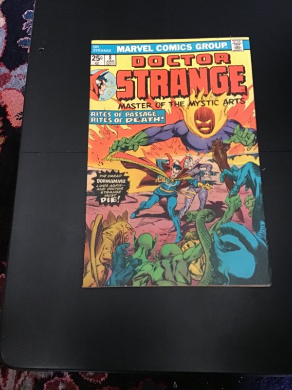Doctor Strange #8 (Marvel Comics, 1975), raw comic book in VF/NM condition — front cover