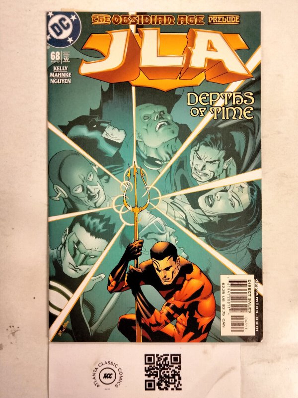 JLA #68 (DC Comics), raw comic book in NM condition — front cover