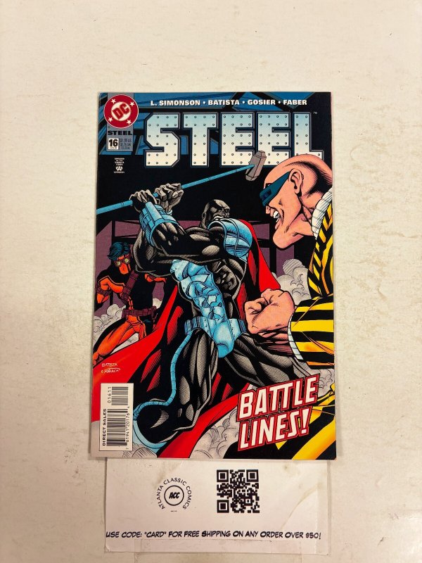 Steel #16 (DC Comics, 1995), raw comic book in NM condition — front cover