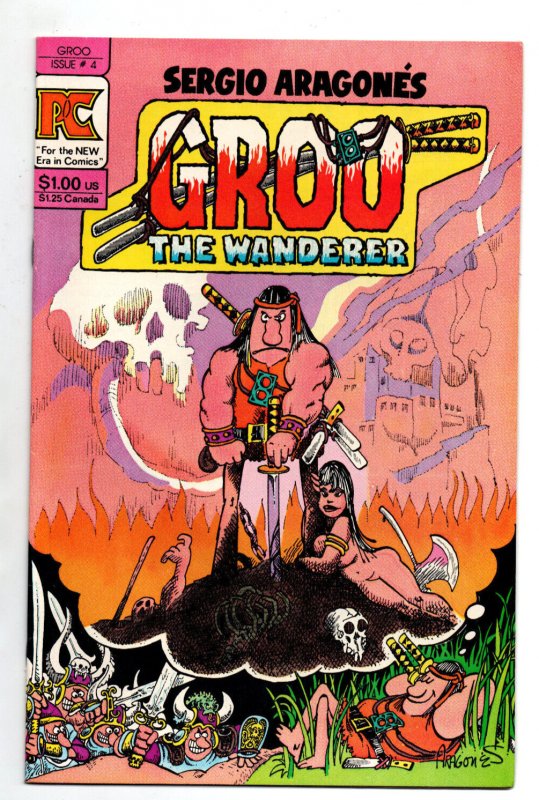 Groo the Wanderer #4 (Marvel Comics, 1983), raw comic book in VF condition — front cover