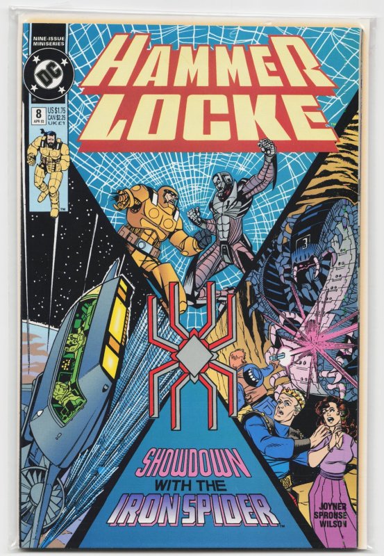 Hammerlocke #8 (1993), raw, ungraded comic book — front cover