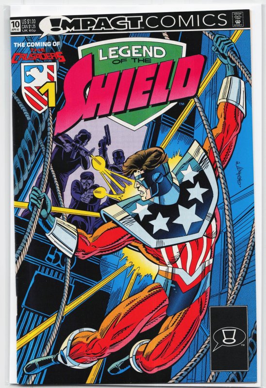 Legend of the SHIELD #10 (1992), raw, ungraded comic book — front cover