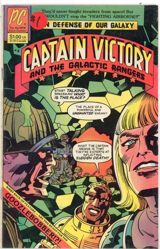 Captain Victory #4 (1982), raw comic book in FN 6.0 condition — front cover