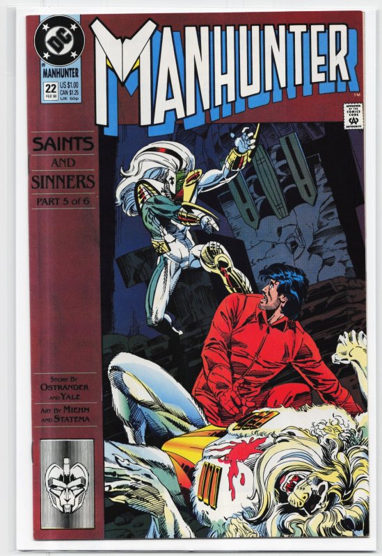 Manhunter #22 (1990), raw, ungraded comic book — front cover