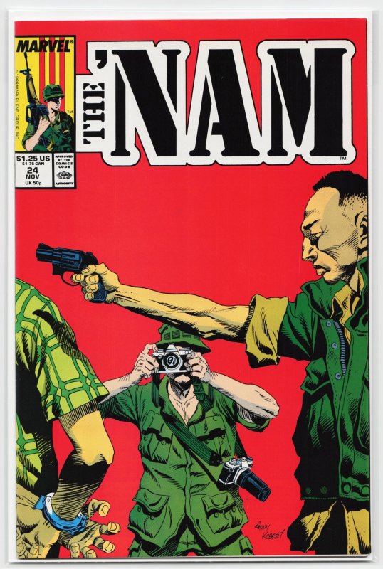The 'Nam #24 (Marvel Comics, 1988), raw, ungraded comic book — front cover