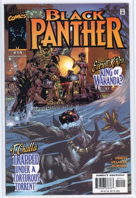 Black Panther #14 (Marvel Comics, 2000), raw comic book in NM 9.4 condition — front cover