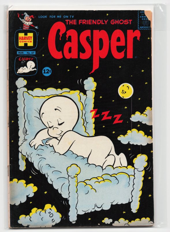 The Friendly Ghost Casper #67 (Harvey Comics, 1964), raw, ungraded comic book — front cover