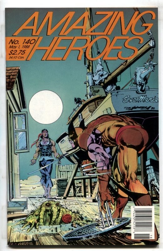 Amazing Heroes #140 (Marvel Comics, 1988), raw, ungraded comic book — front cover