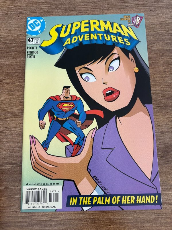 Superman Adventures #47 (DC Comics), raw comic book in NM condition — front cover