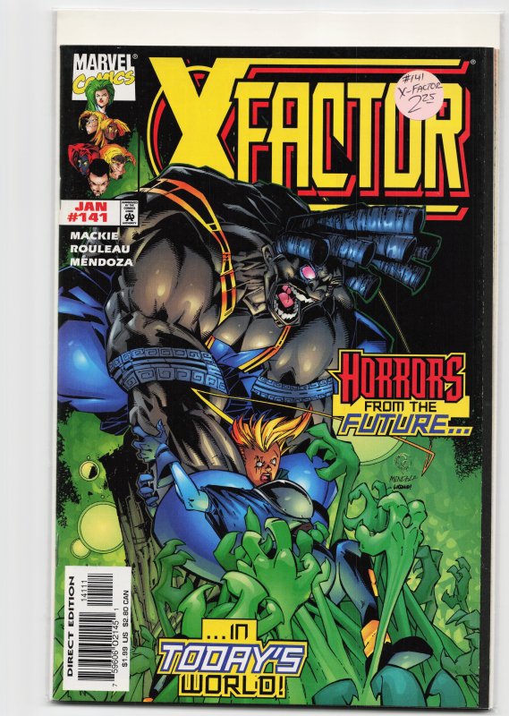 X-Factor #141 (Marvel Comics, 1998), raw, ungraded comic book — front cover