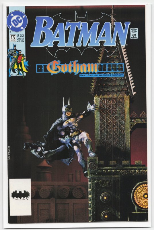 Batman #477 (DC Comics, 1992), raw, ungraded comic book — front cover