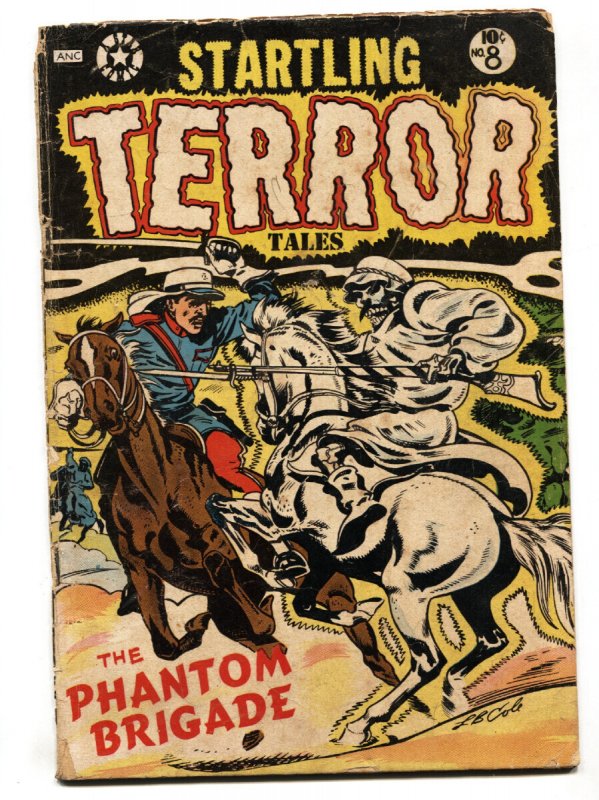 Startling Terror Tales #8-1953 L.B. Cole Pre-code Horror Comic Book (Star Publications, 1954), raw, ungraded comic book — front cover