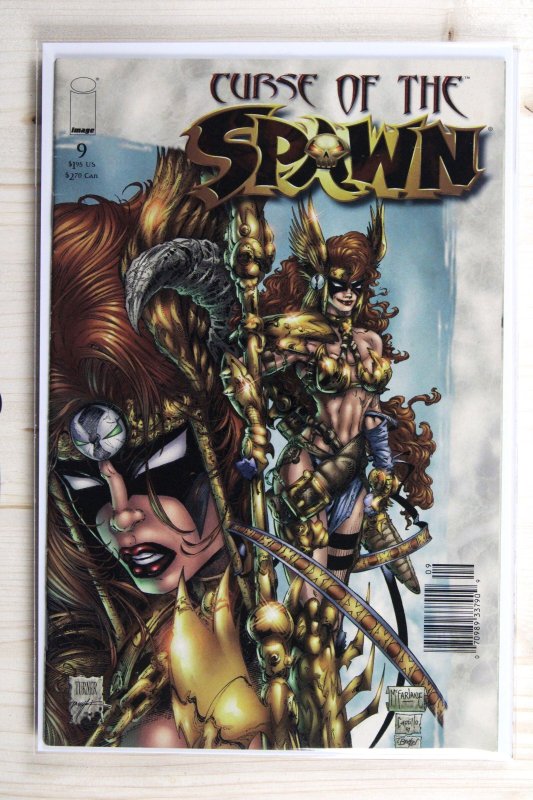 Curse of the Spawn #9 (Image Comics, 1997), raw comic book in VF/NM 9.0 condition — front cover