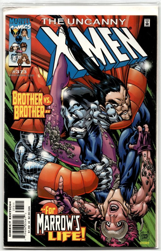 The Uncanny X-Men #373 (Marvel Comics, 1999), raw, ungraded comic book — front cover
