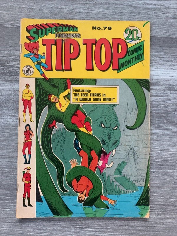 Vintage Superman Presents TIP TOP Monthly #76, raw comic book in VG 4.0 condition — front cover