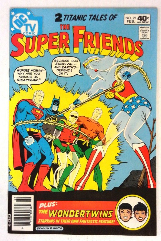 Super Friends #29 (DC Comics, 1986), raw comic book in VF condition — front cover