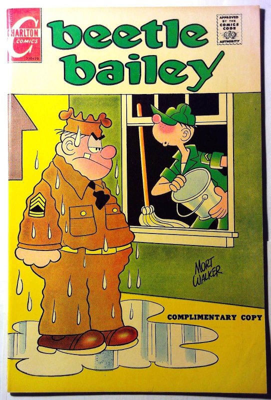 Beetle Bailey Complimentary Copy Giveaway #73 (1970), raw, ungraded comic book — front cover