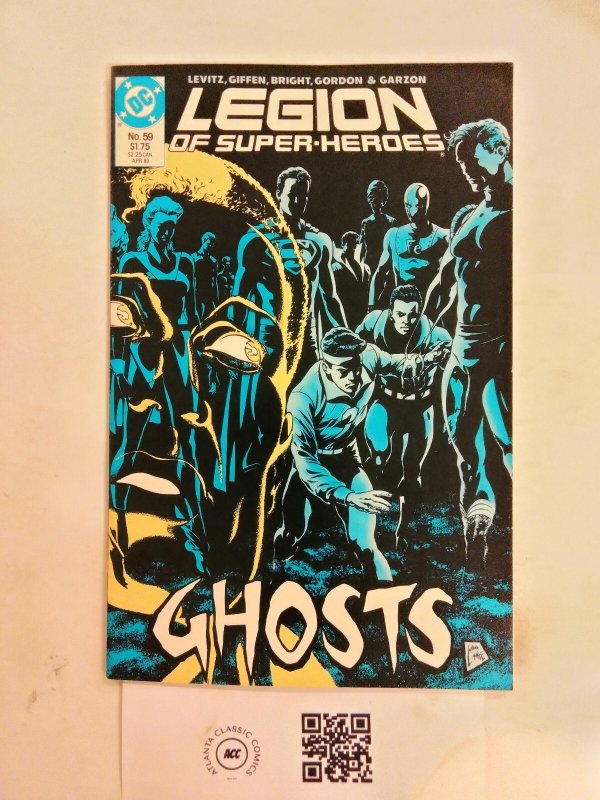 Legion of Super-Heroes #59 (DC Comics), raw comic book in NM condition — front cover