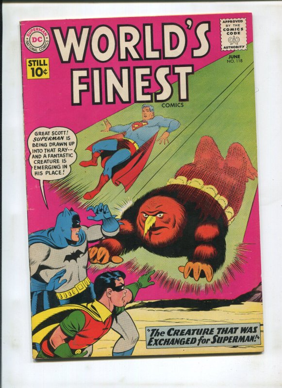 World's Finest #118 (DC Comics), raw comic book in 6.5 condition — front cover