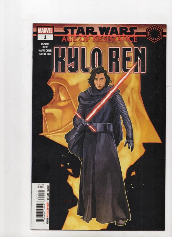 Star Wars: Age of Resistance - Kylo Ren #1 (Marvel Comics, 2019), raw comic book in VF/NM 9.0 condition — front cover