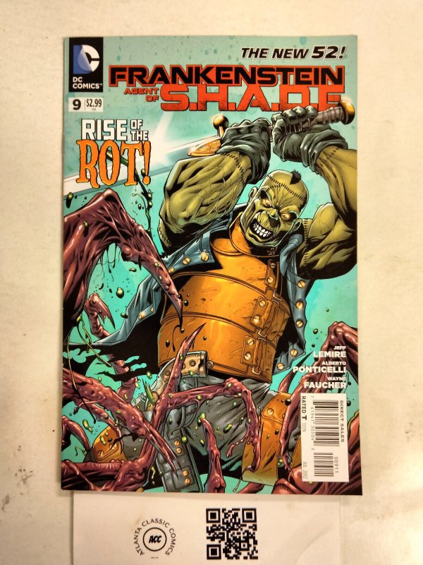 Frankestein Agent of Shade #9 (DC Comics), raw comic book in NM condition — front cover