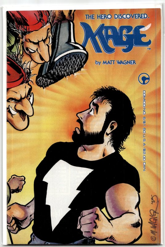 Mage: The Hero Discovered #6 (Comico, 1985), raw, ungraded comic book — front cover