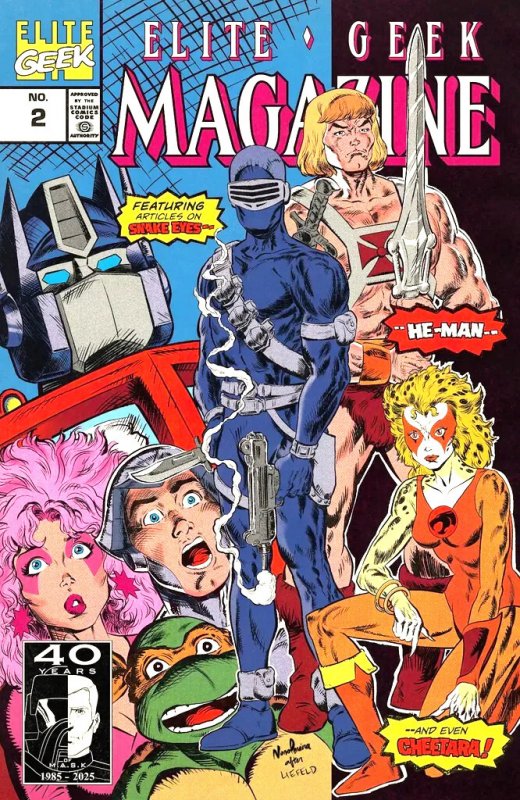 Elite Geek Magazine #2, raw comic book in NM condition — front cover