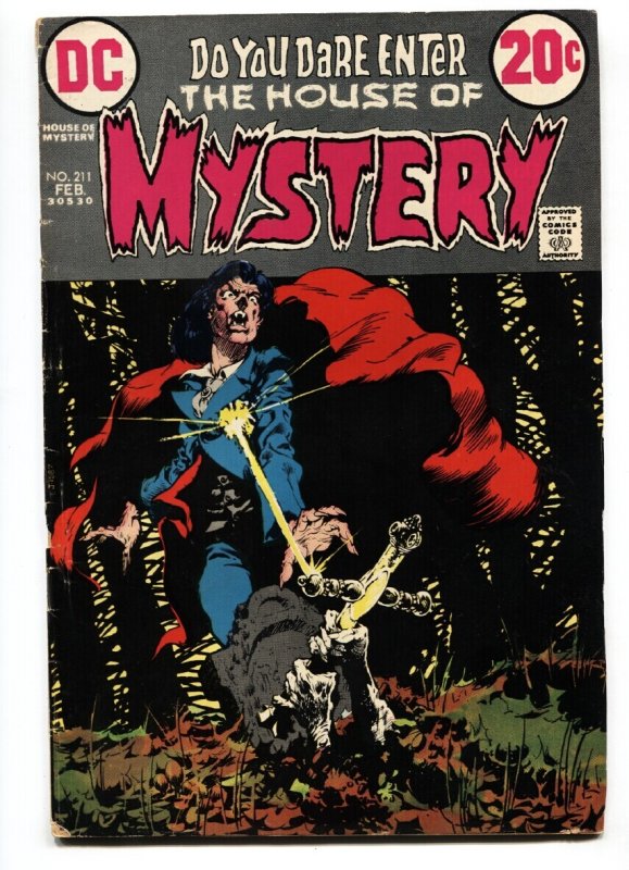 House of Mystery #211 (DC Comics), raw, ungraded comic book — front cover