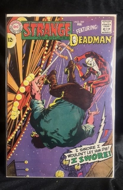 Strange Adventures #209 (DC Comics, 1968), raw, ungraded comic book — front cover