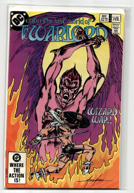 Warlord #66 (DC Comics, 1983), raw, ungraded comic book — front cover