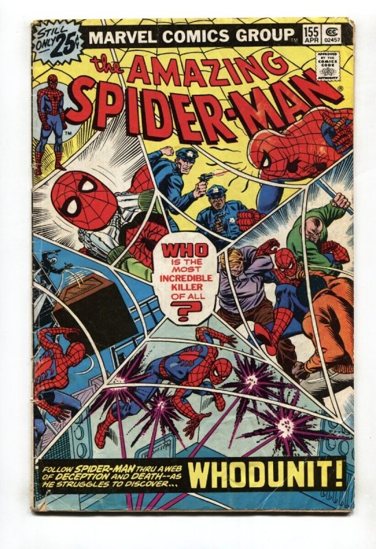 Amazing Spider-Man #155 - 1976 - Marvel - G - Comic Book (Marvel Comics, 1976), raw, ungraded comic book — front cover
